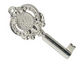 Nunn Design Sterling Silver (plated) Small Key Pendant 48x21mm