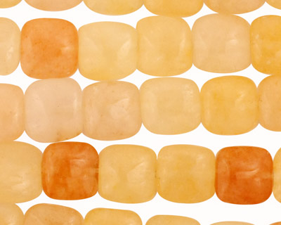 Yellow Jade (natural-light) Puff Square 10mm