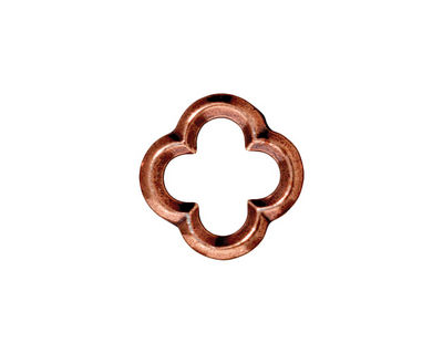 TierraCast Antique Copper (plated) Medium Quatrefoil Link 16mm