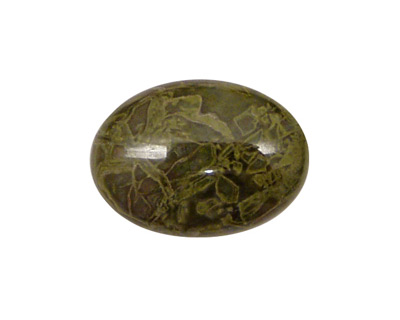 African Green Jasper Oval Cabochon 18x25mm