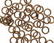 Vintage Bronze Enameled Copper Round Jump Ring 8mm, 18 gauge