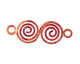 Patricia Healey Copper Double Spiral Link 72x26mm