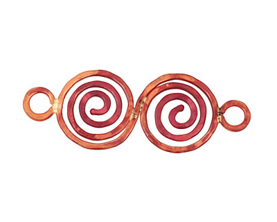 Patricia Healey Copper Double Spiral Link 72x26mm