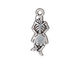 TierraCast Antique Silver (plated) Dancing Señorita 11x28mm
