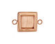 Copper Lipped Square Bezel Link 19mm