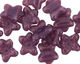 Czech Glass Amethyst 2-Hole Flower 11x13mm