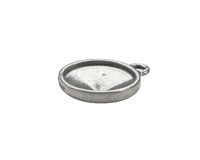 TierraCast Antique Pewter (plated) Faceted Drop 17x21mm