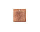 Nunn Design Antique Copper (plated) Flat Small Square Tag 23mm