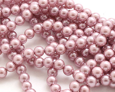 Lilac Shell Pearl Round 4mm