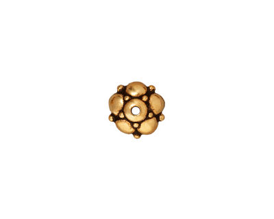 TierraCast Antique Gold (plated) Eastern Bead Cap 4x10mm
