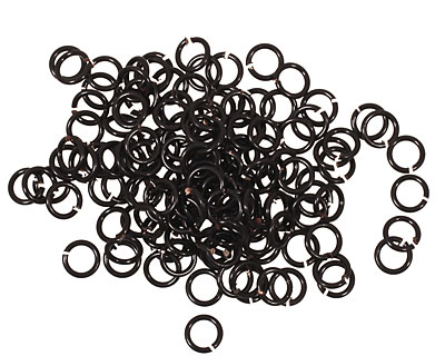 Artistic Wire Black Chain Maille Jump Ring 3.57mm, 20 gauge