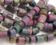 Ruby Zoisite (matte) Barrel Rondelle 10mm