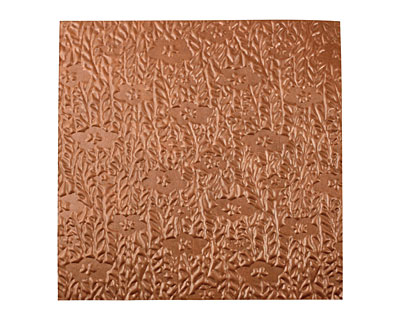 Lillypilly Antique Flower Garden Embossed Patina Copper sheet 3