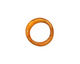 C-Koop Enameled Metal Mandarin on White Large Ring 16-17mm