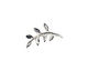 Nunn Design Sterling Silver (plated) Fern Toggle Bar 19x9mm