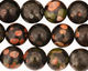 Black Leopardskin Jasper Round 12mm