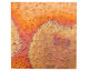 Lillypilly Flamed Groovy Circles Embossed Patina Copper Sheet 3"x3", 36 gauge