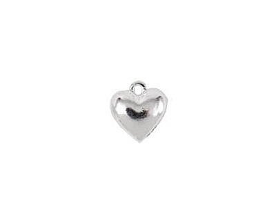 Nunn Design Sterling Silver (plated) Small Heart Charm 11x12mm