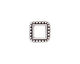 TierraCast Antique Silver (plated) 6mm Square Bead Frame 12mm