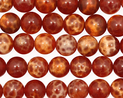 Fire Agate (dark) Round 8mm