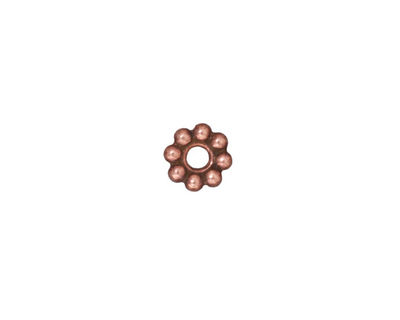 TierraCast Antique Copper (plated) Large Hole Beaded Heishi 2x8mm