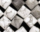 White Howlite Diamond 17mm