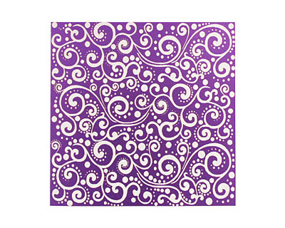 Lillypilly Purple Scrolling Vine Anodized Aluminum Sheet 3
