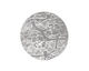 Lillypilly Silver Cherry Blossom Anodized Aluminum Disc 25mm, 22 gauge
