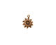 Stampt Antique Copper (plated) Tiny Sunflower Charm 9x12mm