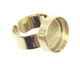 Brass Adjustable Ring Circle Bezel 17mm