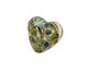 Grace Lampwork Blue w/ Green Boro Heart 19-20mm
