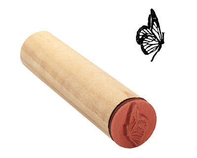 Fairy Butterfly Mini Rubber Stamp 10x17mm