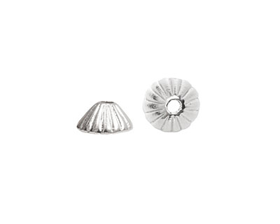 Nunn Design Sterling Silver (plated) Limpet Bead Cap 5x11mm