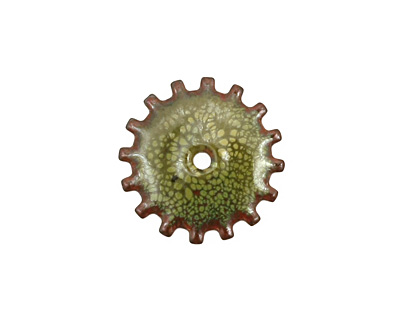 C-Koop Enameled Metal Olive Closed Gear 19mm
