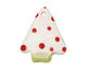 Jangles Ceramic White w/ Red Dot Tree Pendant 28x35mm