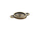 TierraCast Antique Brass (plated) Faceted Link 21x14mm