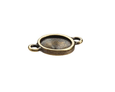 TierraCast Antique Brass (plated) Faceted Link 21x14mm