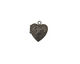 Gunmetal Tiny Pressed Heart Heirloom Locket 13x15mm
