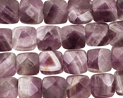 Dogtooth Amethyst Faceted Square 10mm