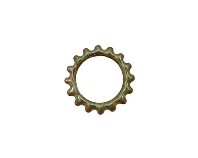C-Koop Enameled Metal Olive Small Open Gear 16mm