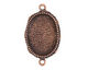 Nunn Design Antique Copper (plated) Large Ornate Oval Bezel Link 39x23mm