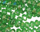 Kelly Green AB Crystal Faceted Rondelle 8mm