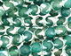 Green & White Wave Agate Faceted Round 8mm