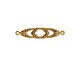 Stampt Antique Gold (plated) Baroque Marquise Connector 28x6mm