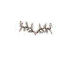 Nunn Design Antique Silver (plated) Fern Connector 33x14mm
