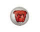 Trinket Foundry Red Dog Bottle Cap Puff Coin 22mm