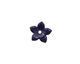 C-Koop Enameled Metal Dark Blue Small 5 Petal 12mm