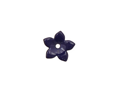 C-Koop Enameled Metal Dark Blue Small 5 Petal 12mm
