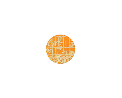 Lillypilly Orange Bamboo Anodized Aluminum Disc 11mm, 24 gauge