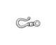 TierraCast Antique Silver (plated) Classic Hook 9x20mm